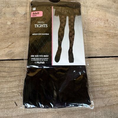 Adults Skull and Cross Bones Tights one size fit most Halloween Costumes